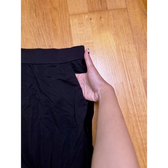 Eileen Fisher Women's Velvet Side Stripe Jogger Pants Black Petites Size PL - Picture 14 of 16